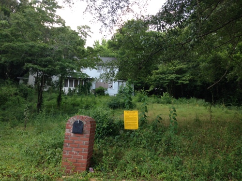 Is that the Sims Ecoscape we keep hearing about? No, this overgrown property is a repeat offender on the city's  "excessive growth" list. A July 28 hearing is set to see if this and several other overgrown properties should be declared public nuisances. 
